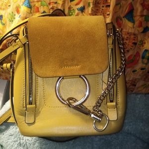 Chloe Faye Yellow Mini Backpack